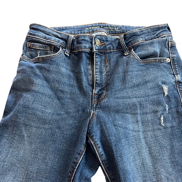 Women’s Old Navy Rockstar Distressed Jeans – Size 8 - Picture 2 of 4